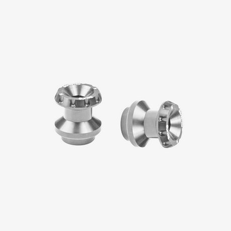 Swingarm Spools - classic - ø 8mm - Silver