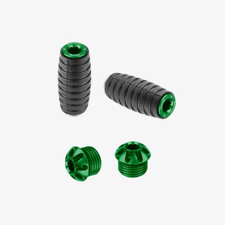 Pair of caps and toe pegs - Green