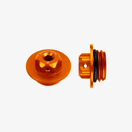 Oil cap - M27x3 - Orange